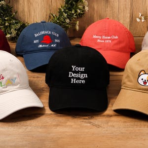 Personalisierte Vintage gestickte Kappe, Logo-Baseballmütze, gestickte Textmütze, Sorority-Hut, Unisex-Baseballmütze, Bachelorette-Hüte