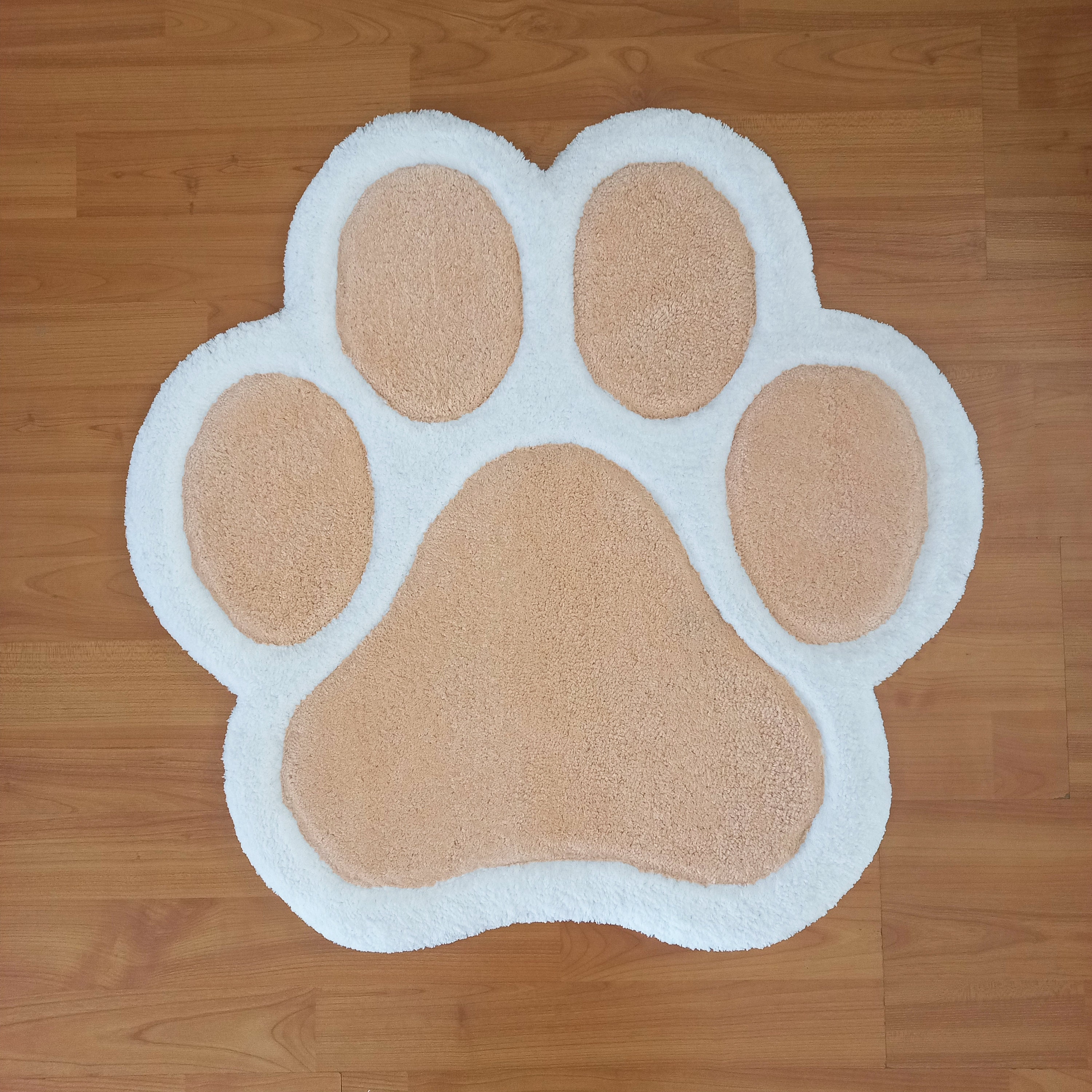Pixel paw pat rug タフティングラグ Hand Tufted Pet Paw Rug: Acrylic Wool Blend - Etsy