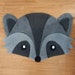 Raccoon Rug, Hand Tufted Rug - Etsy