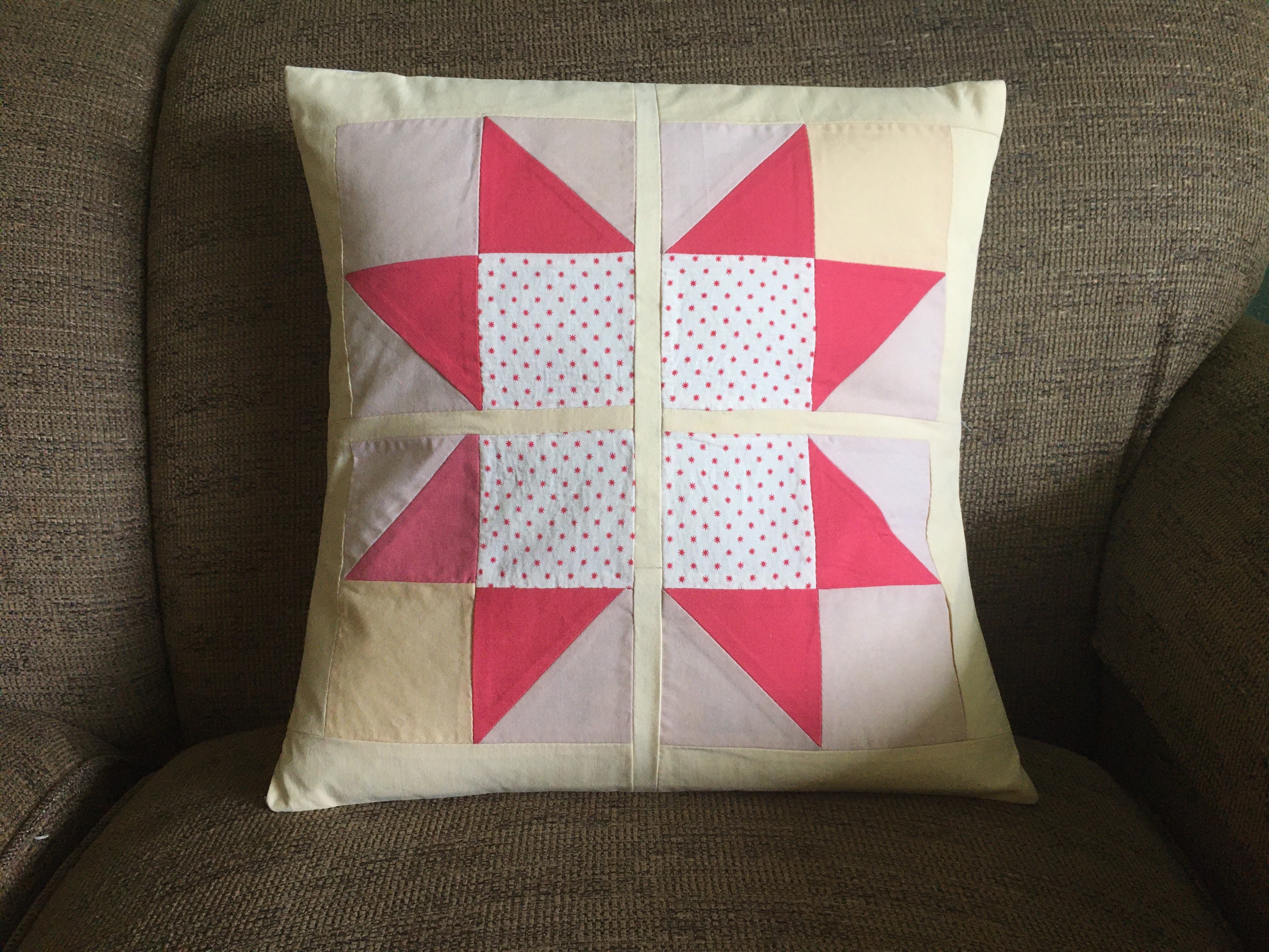 Star Quilt Block Throw Pillow Cover 16 Wall Hanging Etsy UK