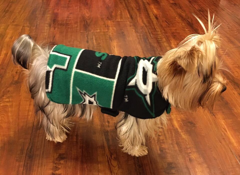 Reversible Dallas Stars Cowboys Rangers Fleece Dog Coat / Etsy