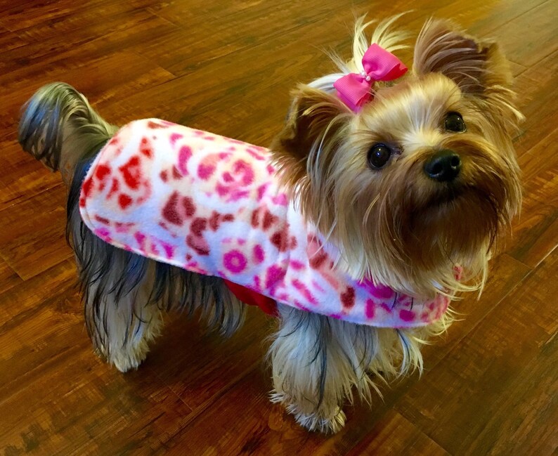Custom Yorkie Fleece Coat / Jacket 310 pounds Etsy