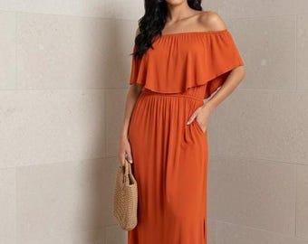 OFF SHOULDER Maxi dress