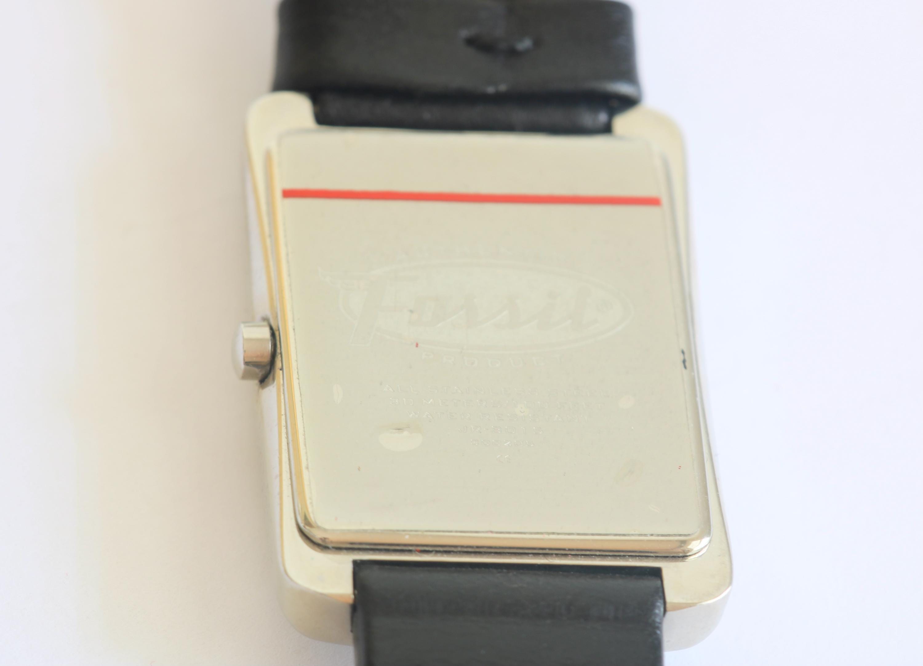 Vintage Nordstrom Fossil Swarovski Crystal Watch FOSSIL RILEY ES 3341 ROSE GOLD NAVY FACE SWAROVSKI CRYSTAL  main image 3