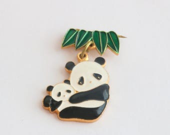 Vintage Panda Pin China Wildlife Conservation Association CWCA Enamel Pin Small Collectible Endangered Species Asian Wildlife Conservation