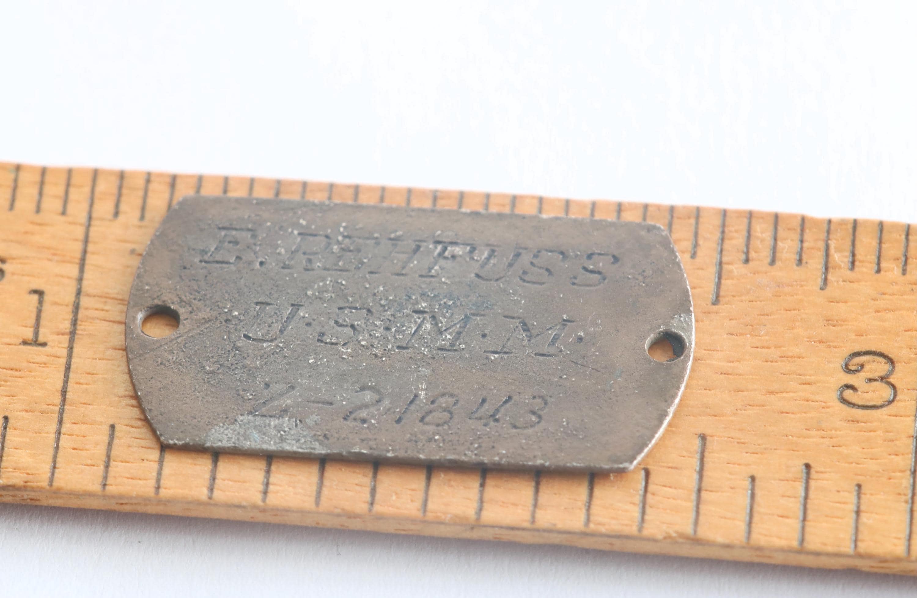 Military ID Tag - Vintage USMM Merchant Marine Dog Tag From WWII