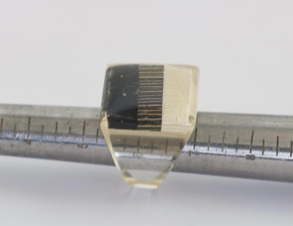 Vintage Mod Lucite Statement Ring - Size 6 // lul… - image 7