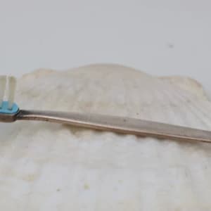 vintage Contour Towle Sterling Silver Baby Boy Toothbrush // Estate Treasures // luluglitterbug