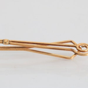 Vintage Kemeniz USA Gold Filled Tie Bar - Gift for Him // luluglitterbug