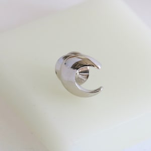 Celestial Chic Trifari Crescent Moon Lapel Pin // Vintage Jewelry // luluglitterbug