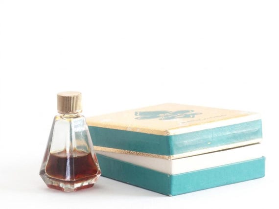 Vintage Fragrance Mini Bottle by Ciro, Art Deco Design with Original Box
