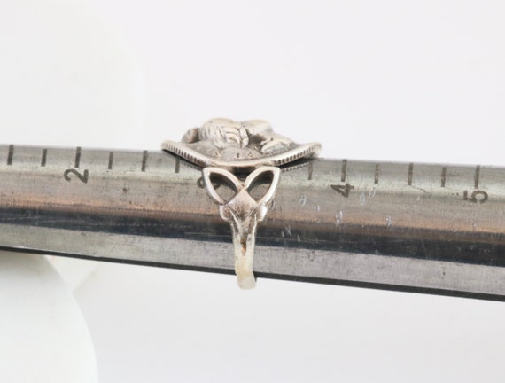 1912 Art Nouveau Repousse Female Face Sterling Silver… - Gem