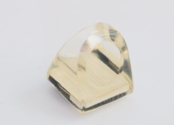 Vintage Mod Lucite Statement Ring - Size 6 // lul… - image 6