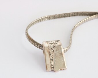 Vintage Spoon Necklace - Upcycled Silverware Pendant // luluglitterbug