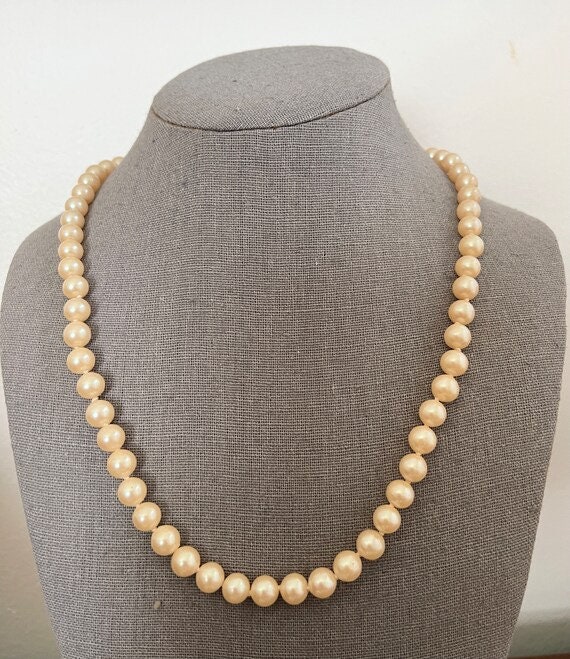 Vintage Kyoto Cultura Faux Pearl Necklace New With Tags