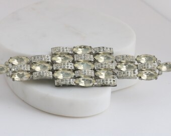Stunning Art Deco Marcel Boucher Rare Clear Rhinestone Statement Brooch, Vintage Jewelry, Elegant Costume Accessory