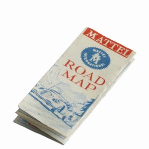 Mattel Barbie Road Map Miniatur Accessoire Sammlerstück Mini Map Travel Prop // luluglitterbug