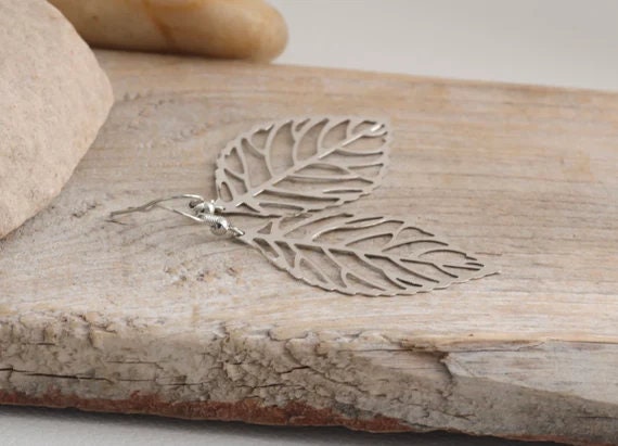 Orecchini Vintage Con Turchesi Per Gioielli Da Donna Orecchini Pendenti Intagliati Con Fiori In Pietra Blu In Lega Color Argento Boho - Foto 5