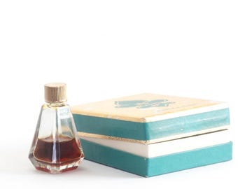 Reflexions Parfum von Parfums Ciro | Mini Flasche mit Original Box | 1933 Art Deco Vintage Duftstoff | Pyramidenglas | Luluglitterkäfer