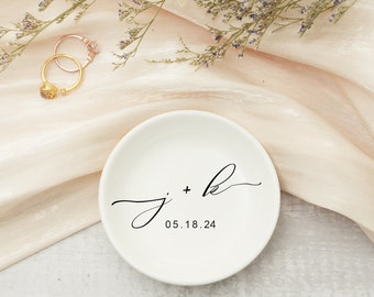 Wedding Gifts for Couple, Personalized Ring Dish, Couples Gift, Bridal Shower Gift, Personalized Engagement Gift for Bride, Ring Dish
