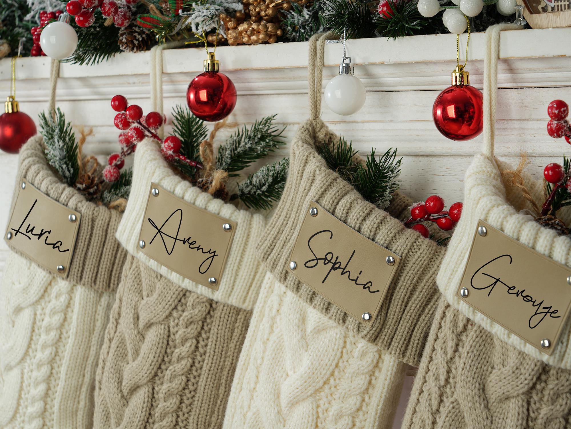 2025 Family Knitted Christmas Stockings,Personalized Christmas Stocking,Family Stockings With Name,Monogram Stockings,Holiday Decor Gift