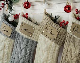 2025 Knitted Christmas Stockings,Personalized Family Knitted Christmas Stocking,Stockings With Name,Monogram Stockings,Holiday Decor Gift