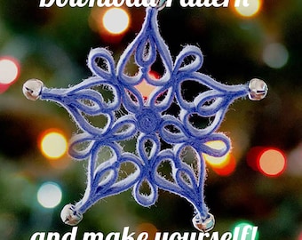 Filigree Snowflake Felt Ornament PDF PATTERN