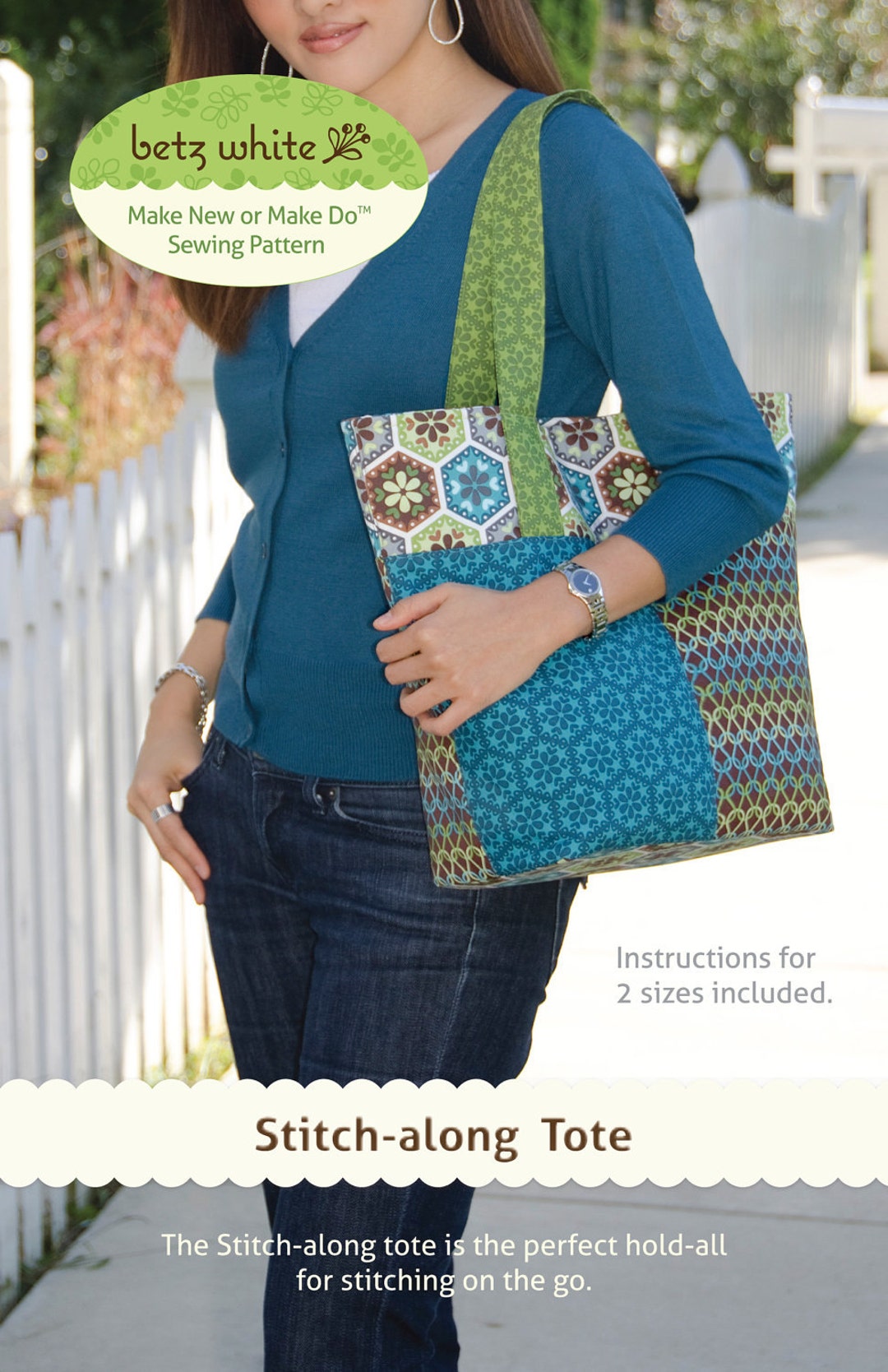 Stitch-along Tote PDF Sewing Pattern - Etsy