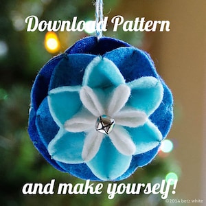 Winter Bloom Ornament PDF PATTERN