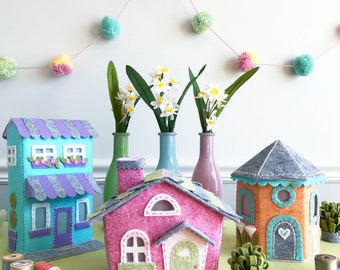 PATTERN TUTORIAL: Springville Felt Village