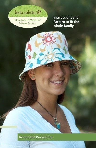 Kids Reversible Bucket Hat PDF Sewing Pattern 