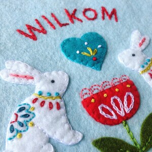 Dutch Bunny Embroidery PDF pattern image 2