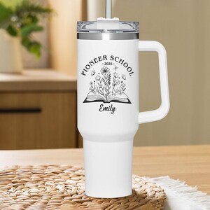 Personalized Pioneer School tumbler, Pioneer School Drinkware, pioneer school gifts jw, pioneer school gifts, jw gifts for pioneers, 40 oz