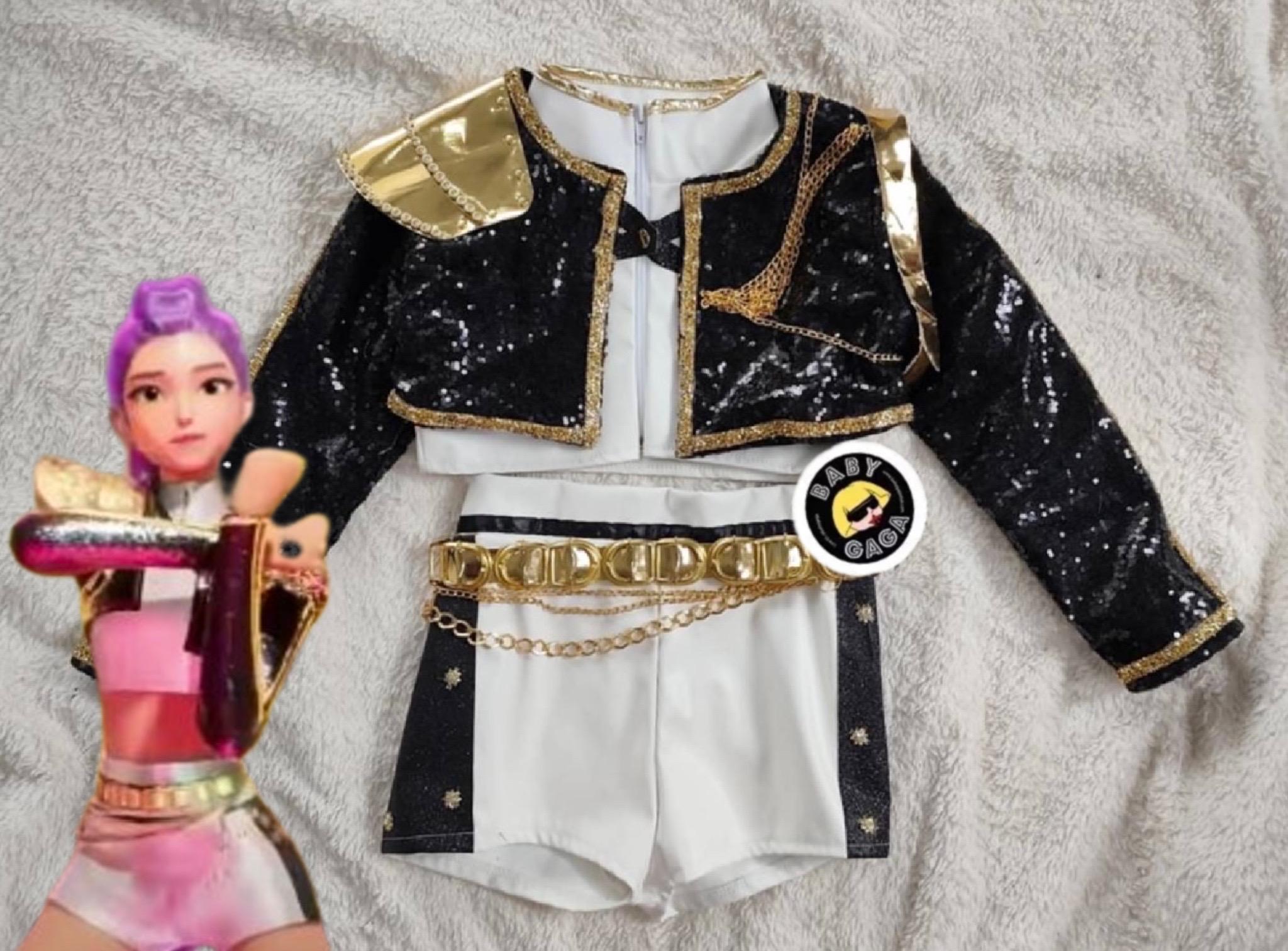 Costume Cosplay K-Pop Per Bambine - Set Completo Rumi/Mira/Zoey, Per Halloween E Feste