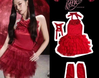 RAEWADOLLY Kpop K-pop Jennie Blackpink style Tailor Made You and Me Solo Stage Performance Outfit