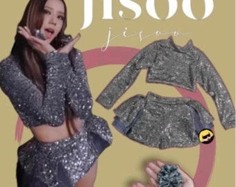 Jisoo, Jisoo dress, Blackpink, Blackpink dress  Cut dress, dance dress, cove dress, cover dress Kpop Jisoo Blackpink Flower