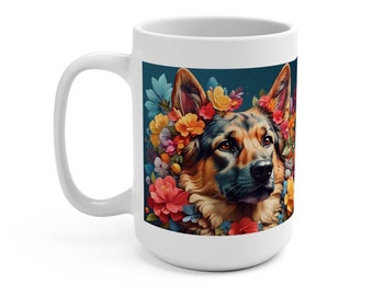 German Shepherd Mug, Dog Lover Mug, German Shepherd Gift, Dog Parent Gift, Cute Coffee Mug, Pet Owner Present, Pet Owner Gift, Dog Mug