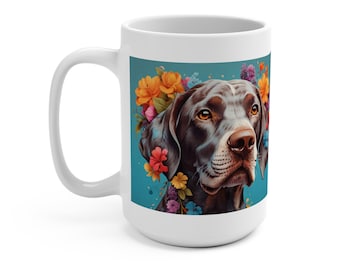 German Shorthaired Pointer Mug, Dog Lover Mug, German Shorthaired Pointer Gift, Cute Coffee Mug, Pet Owner Present, Pet Owner Gift