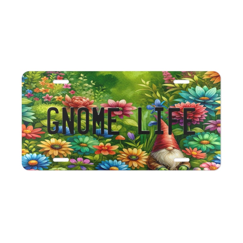 Personalized Gnome Vanity Front License Plate