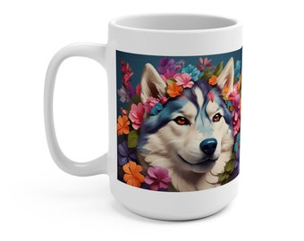 Husky Mug, Dog Lover Mug, Husky Gift, Cute Coffee Mug, Pet Owner Present, Pet Owner Gift, Husky Gift Idea, Dog Parent Gift, Husky Owner Gift