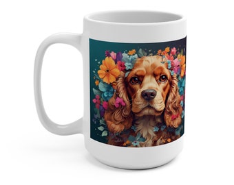 Cocker Spaniel Mug, Dog Lover Coffee Mug, Cocker Spaniel Gift, Dog Parent Gift, Cute Coffee Mug, Pet Owner Present, Pet Owner Gift, Dog Mug