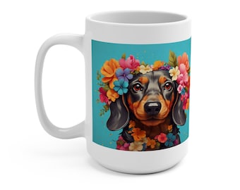 Dachshund Mug, Dog Lover Coffee Mug, Dachshund GIft, Dog Parent Gift, Cute Coffee Mug, Pet Owner Present, Pet Owner Gift, Dog Mug, Dachshund