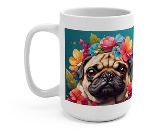 Pug Mug, Dog Lover Mug, Pug Gift, Cute Dog Mug, Pet Owner Gift, Pug Owner Gift, Dog Mug, Gift for Pug Parent, Dog Owner Gift, Cute Pug Mug