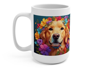 Golden Retriever Mug, Dog Lover Mug, Golden Retriever Gift, Cute Coffee Mug, Pet Owner Present, Pet Owner Gift, Golden Retriever Gift Idea