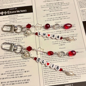 Ferrari Formula 1 inspired Beaded Keychain