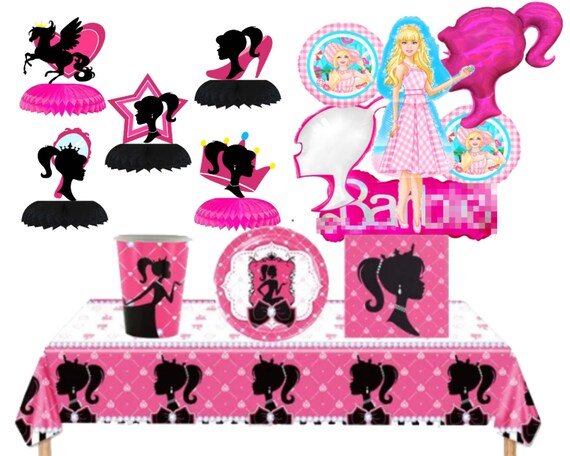 Black barbie party supplies sale
