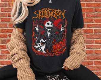 Jack Skellington Halloween Unisex T-Shirt Hoodie Sweatshirt Romper | Premium DTF Print | Vintage & Aesthetic Styles | N299