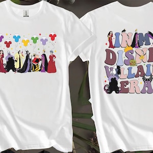 2-seitiges Vintage In My Disney Bösewichts-T-Shirt für Männer, Frauen und Kinder - Größen S bis 5XL | Damen-T-Shirts erhältlich AB117-2