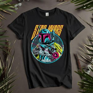 Star Wars Boba Fett Neon Blaster T-Shirt Hoodie Matching Outfit Up To 5XL M312