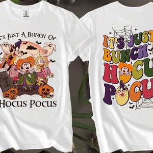 2-seitig Minnie Daisy Clarabelle Hokus Pokus Benutzerdefinierte T-Shirts für Männer, Frauen und Kinder - Größen S bis 5XL | Damen T-Shirts erhältlich AB25-2